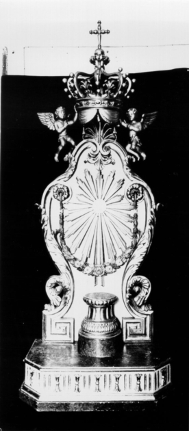 tronetto per esposizione eucaristica di Cipriani Roberto (bottega), Cipriani Dionisio (bottega) (fine sec. XIX)