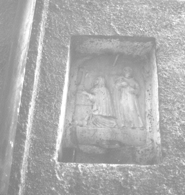 MARIA AL SEPOLCRO E SANT'ANTONIO DA PADOVA (rilievo) - ambito apuoversiliese (sec. XVIII)