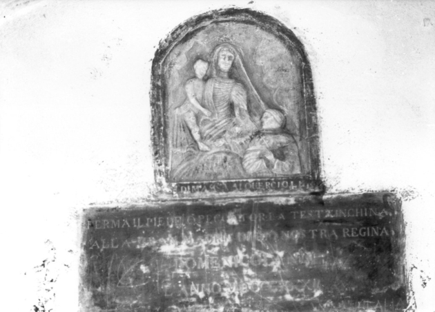 Madonna dei Quercioli, MADONNA CON BAMBINO E SANT'ANTONIO (?) (rilievo) - ambito apuoversiliese (sec. XIX)