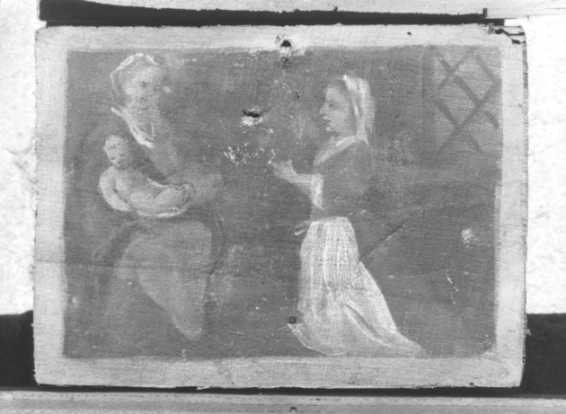 Madonna con Bambino e devota (ex voto) di Tommasi Guglielmo (inizio sec. XIX)