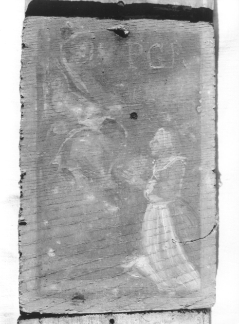 Madonna con Bambino e devota (ex voto) di Tommasi Guglielmo (inizio sec. XIX)