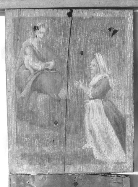 Madonna con Bambino e devota (ex voto) di Tommasi Guglielmo (inizio sec. XIX)