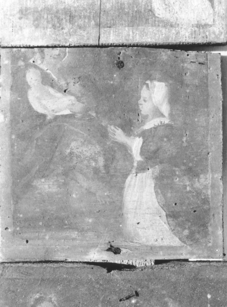 Madonna con Bambino e devota (ex voto) di Tommasi Guglielmo (inizio sec. XIX)