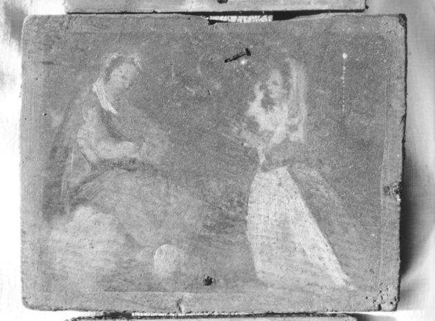 Madonna con Bambino e devota (ex voto) di Tommasi Guglielmo (inizio sec. XIX)