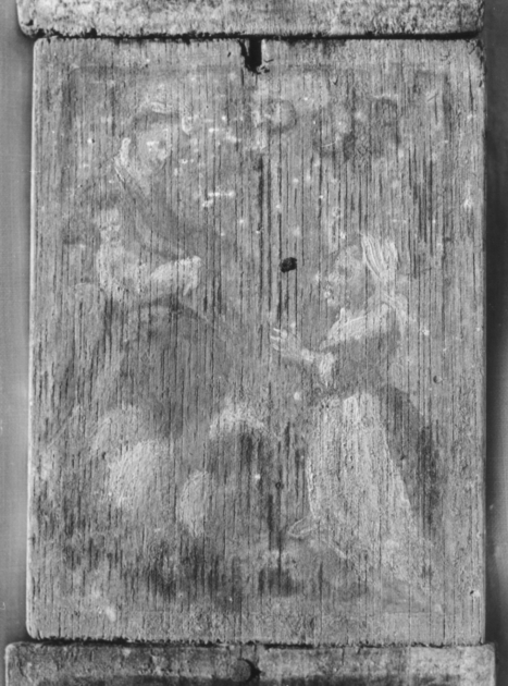 Madonna con Bambino e devota (ex voto) di Tommasi Guglielmo (inizio sec. XIX)