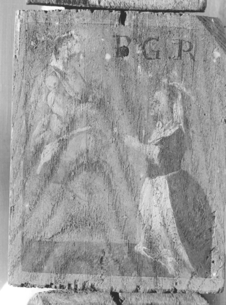 Madonna con Bambino e devota (ex voto) di Tommasi Guglielmo (inizio sec. XIX)