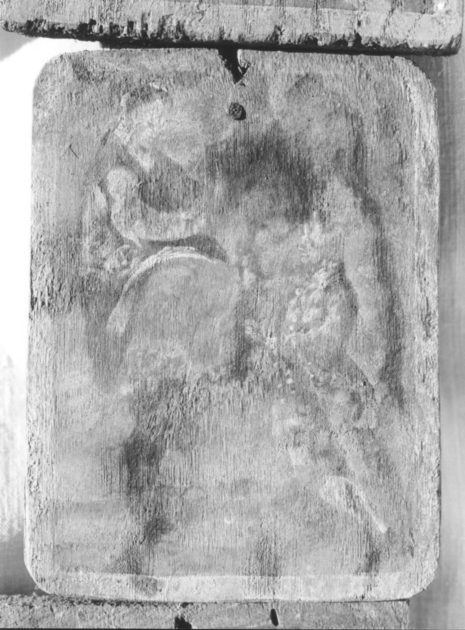 Madonna con Bambino e devoto (ex voto) di Tommasi Guglielmo (inizio sec. XIX)