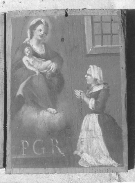 Madonna con Bambino e devota (ex voto) di Tommasi Guglielmo (fine sec. XVIII)