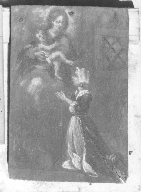 Madonna con Bambino e devota (ex voto) di Tommasi Guglielmo (fine sec. XVIII)