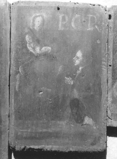 Madonna con Bambino e devoto (ex voto) di Tommasi Guglielmo (inizio sec. XIX)