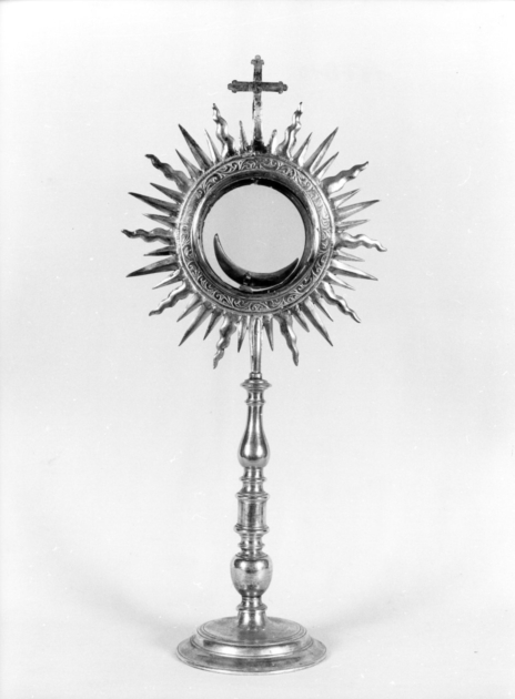 ostensorio - a raggiera - bottega toscana (secc. XVII/ XVIII)