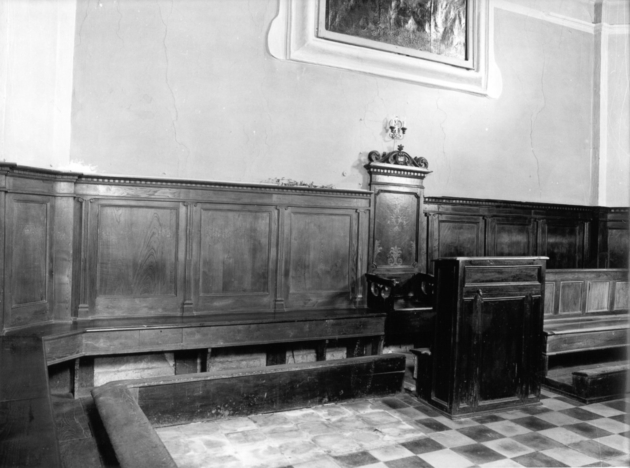 stalli del coro - ambito garfagnino (sec. XVIII)