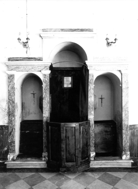 confessionale, serie - ambito lucchese (fine sec. XIX)