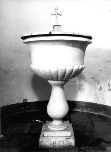 fonte battesimale - ambito lucchese (sec. XIX)