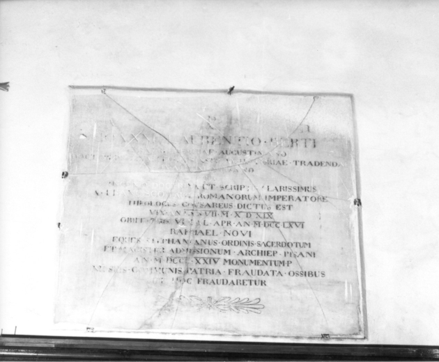 lapide commemorativa - ambito lucchese (sec. XIX)