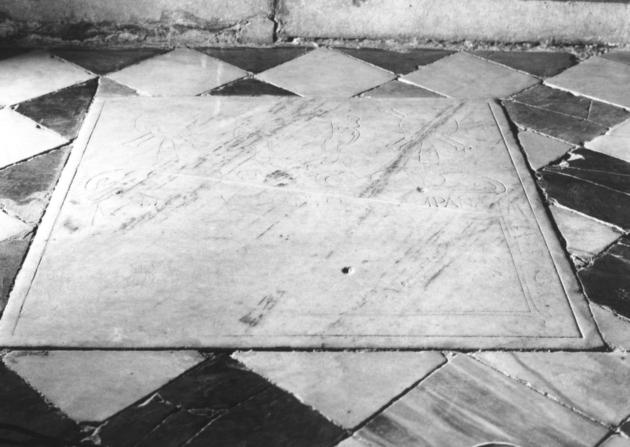 lastra tombale - ambito versiliese (fine sec. XVII)