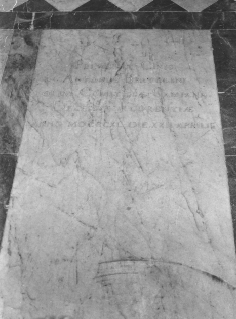 lastra tombale - ambito versiliese (sec. XIX)