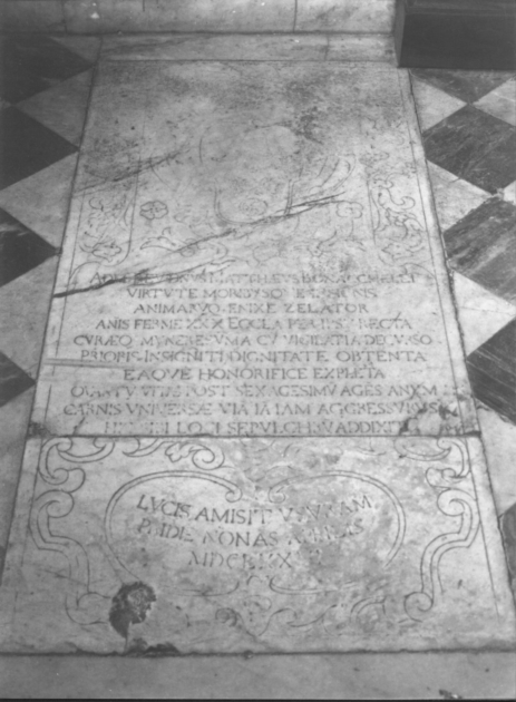 lastra tombale - ambito versiliese (sec. XVII)