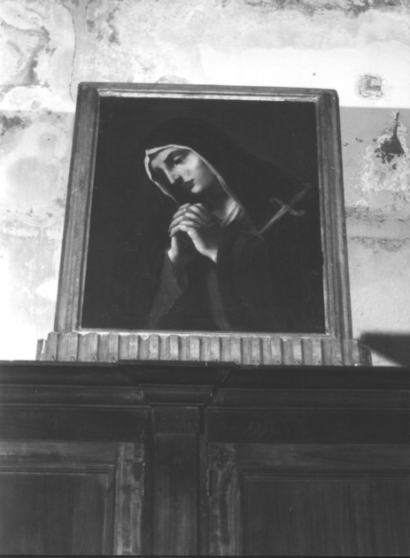 MADONNA ADDOLORATA (dipinto) - ambito lucchese (fine sec. XVIII)