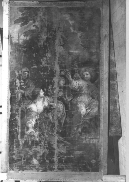pie donne al sepolcro (dipinto) di Berrettini Pietro detto Pietro da Cortona (maniera) (sec. XVII)