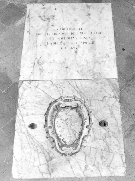 lastra tombale - ambito toscano (sec. XVII)