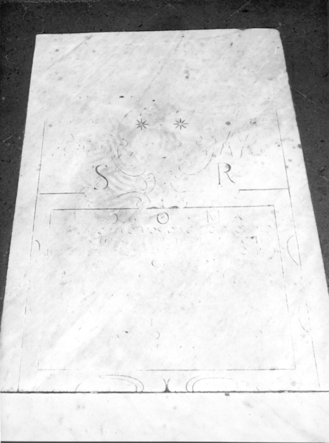 lastra tombale - ambito toscano (sec. XVII)