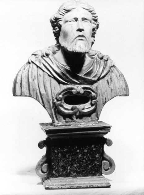 SANTO (reliquiario - a busto, serie) - ambito lucchese (sec. XVII)
