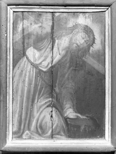 CRISTO PORTACROCE (dipinto) - ambito lucchese (sec. XVII)