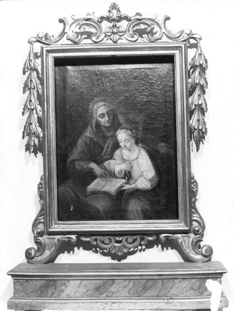 EDUCAZIONE DI MARIA VERGINE (dipinto) - ambito toscano (sec. XIX)