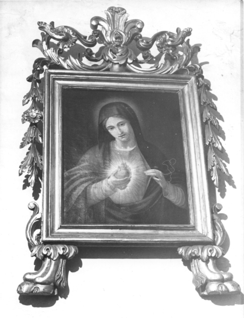 SACRO CUORE DI MARIA (dipinto) - ambito toscano (sec. XIX)