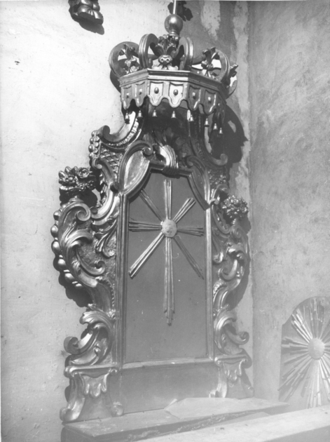 tronetto per esposizione eucaristica - ambito toscano (sec. XIX)