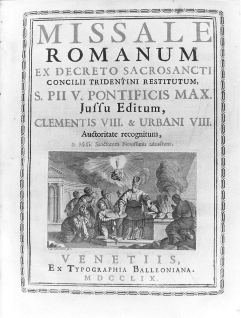 coperta di libro liturgico di Zugno Francesco, Orsolini Carlo, Baratti Antonio, Giampieoli - ambito veneziano (sec. XVIII)