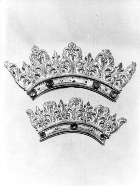 corona da dipinto, serie - bottega lucchese (secc. XVIII/ XIX)