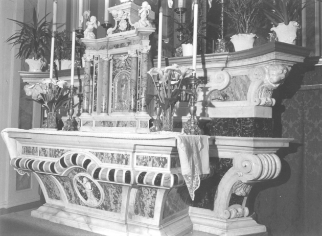 altare maggiore - ambito lucchese (seconda metà sec. XVIII)