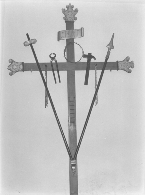 croce penitenziale - bottega lucchese (fine/inizio secc. XVIII/ XIX)
