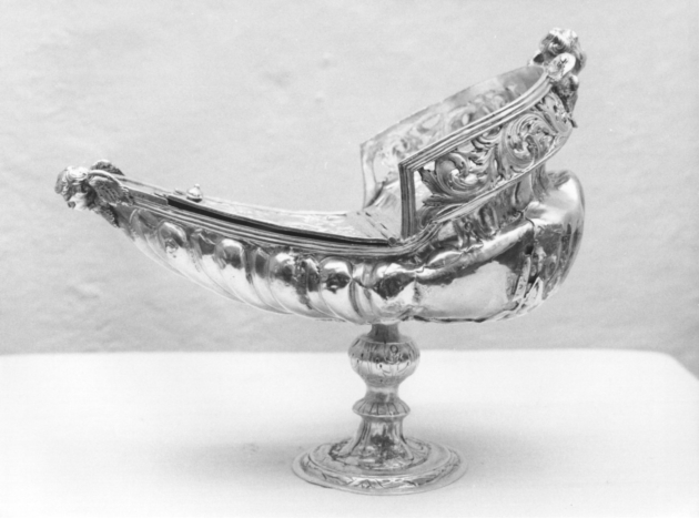 navicella portaincenso - a galeone - bottega lucchese (metà sec. XVIII)