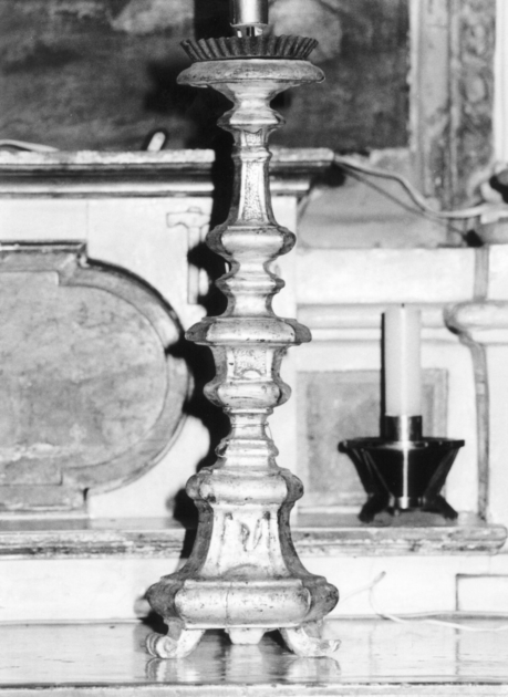 candeliere, serie - bottega lucchese (prima metà sec. XIX)