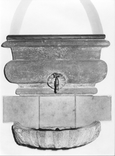 lavabo da sacrestia - bottega lucchese (seconda metà sec. XVIII)