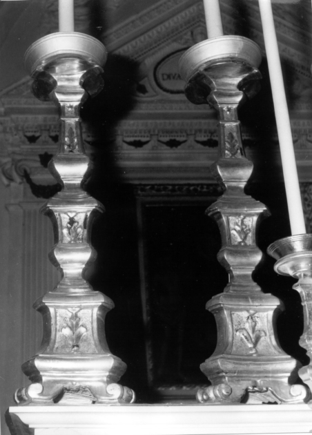 candeliere, serie - bottega lucchese (seconda metà sec. XIX)