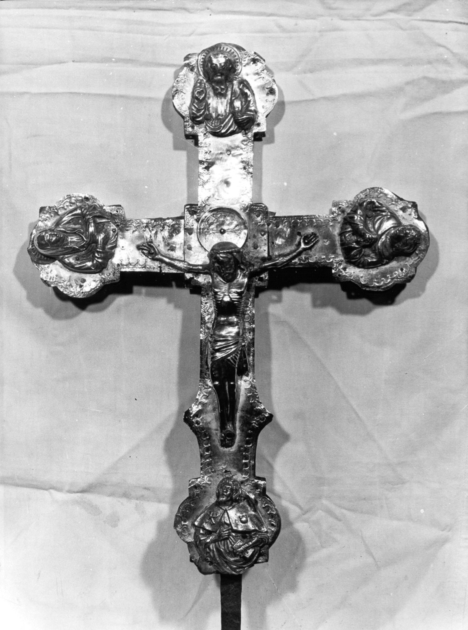 croce processionale - bottega lucchese (metà sec. XV)