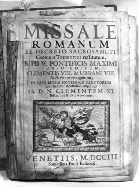 coperta di libro liturgico di Piccini Isabella (sec. XVIII)