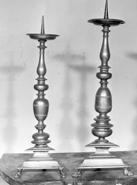 candeliere, serie - bottega toscana (sec. XVII)