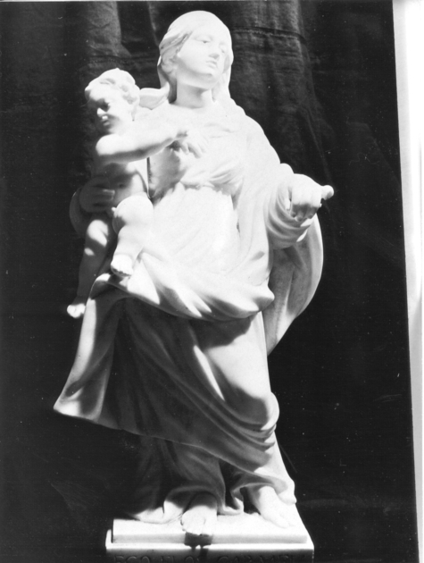 MADONNA CON BAMBINO (statua) - bottega toscana (sec. XVIII)