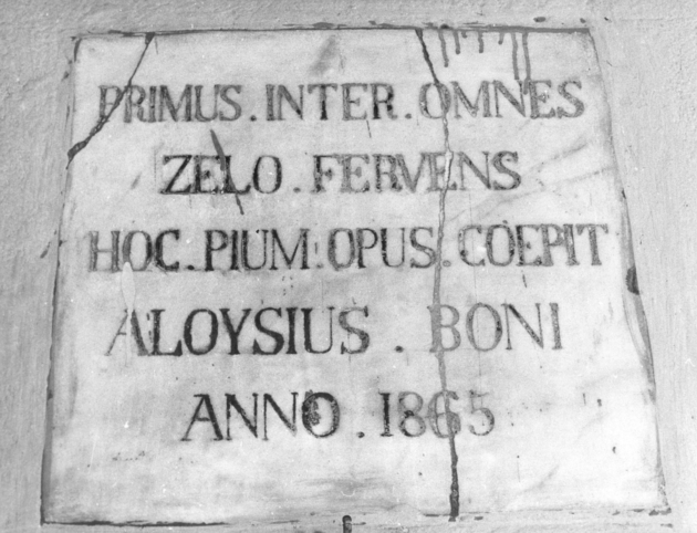 lapide commemorativa - bottega lucchese (sec. XIX)