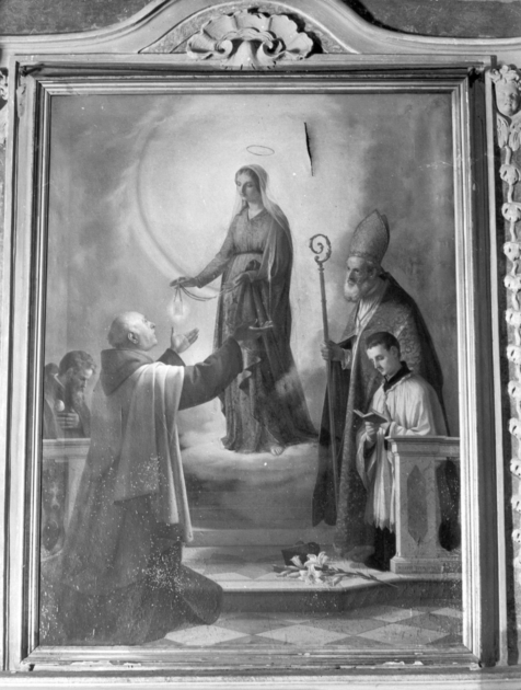 Madonna del Carmelo e santi (dipinto) di Pierotti Giuseppe (sec. XIX)
