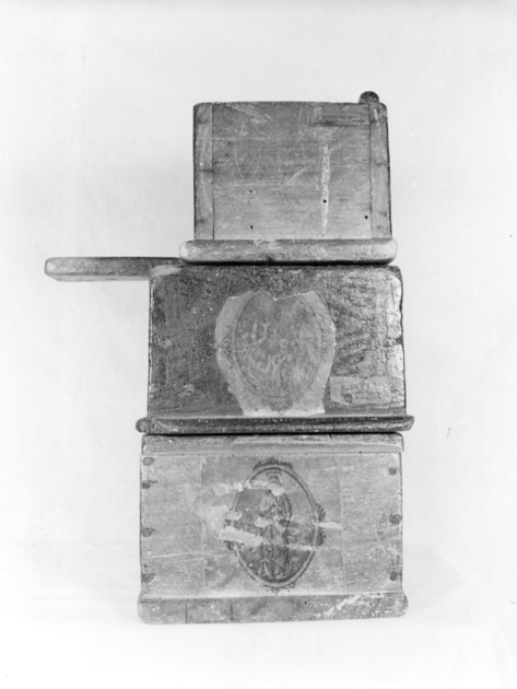 cassetta per elemosine, serie - ambito garfagnino (sec. XIX)