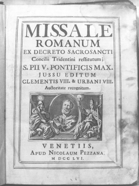 coperta di libro liturgico - ambito veneziano (sec. XVIII)