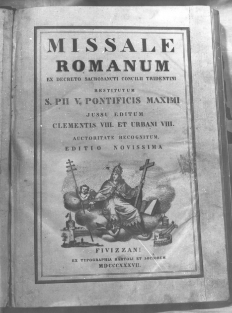 coperta di libro liturgico - ambito fivizzanese (sec. XIX)