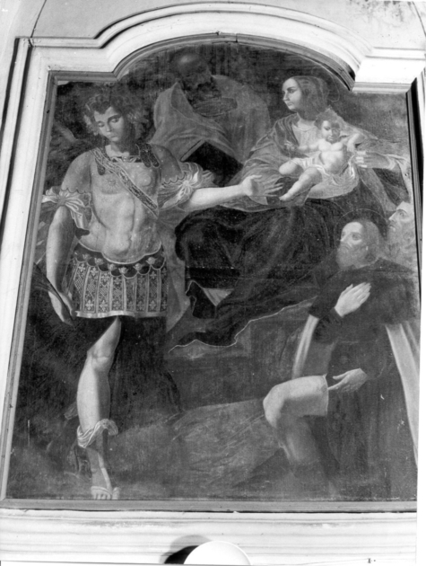 Madonna con Bambino e Santi (dipinto) - ambito toscano (sec. XVIII)