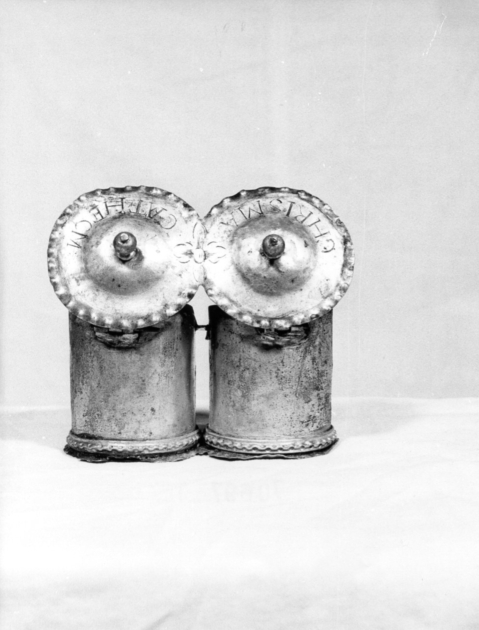 vasetti per oli santi - ambito garfagnino (sec. XVIII)